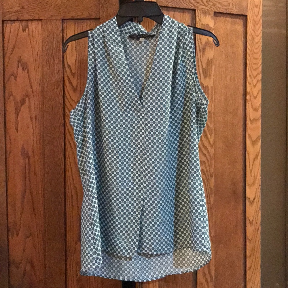 Rose and olive medium blouse sleeveless